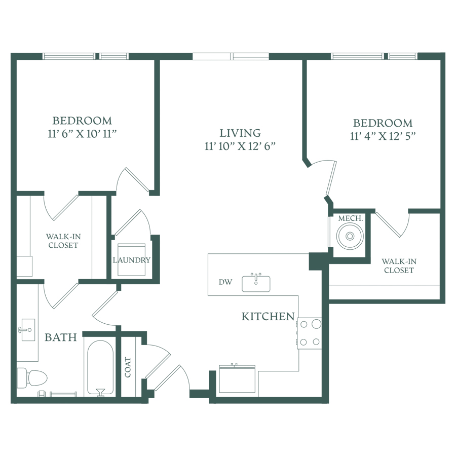 B1P floor plan