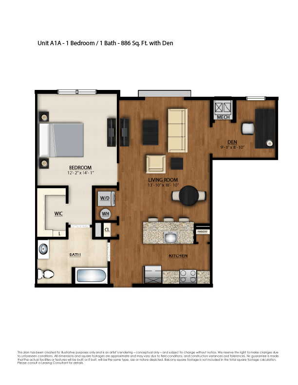 A1A-F floor plan