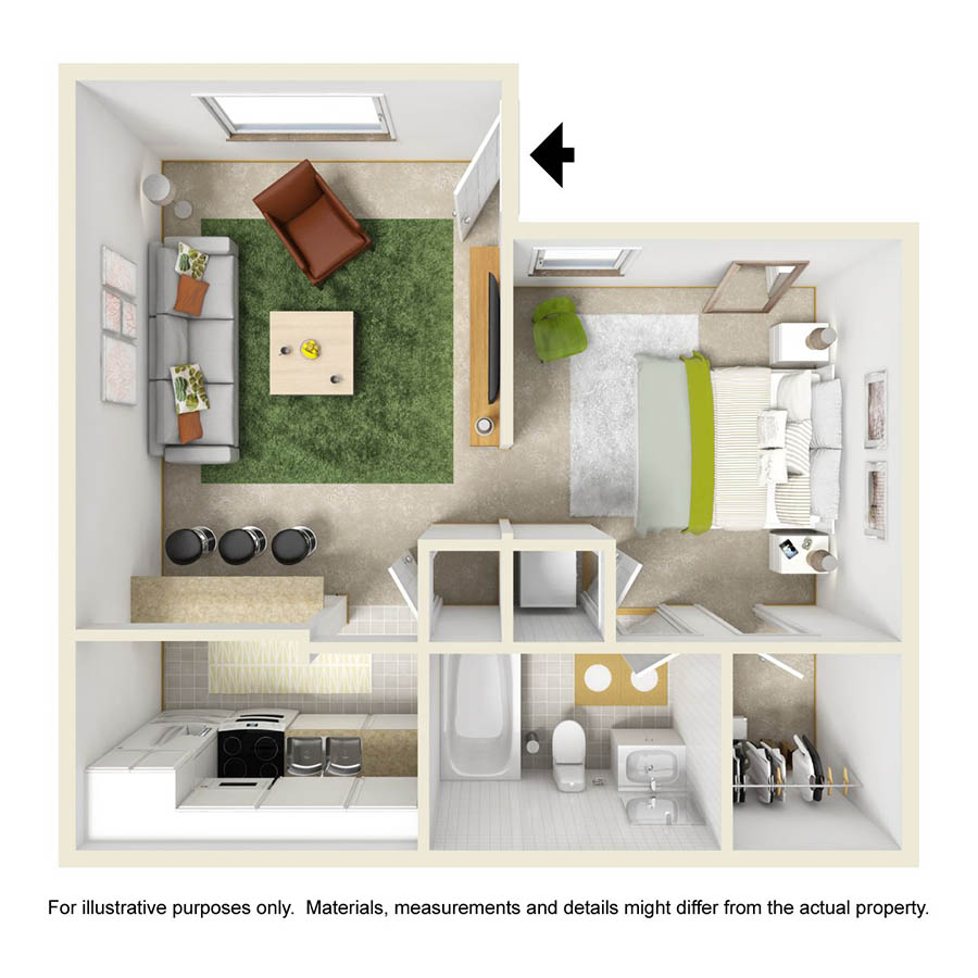 Studio floor plan
