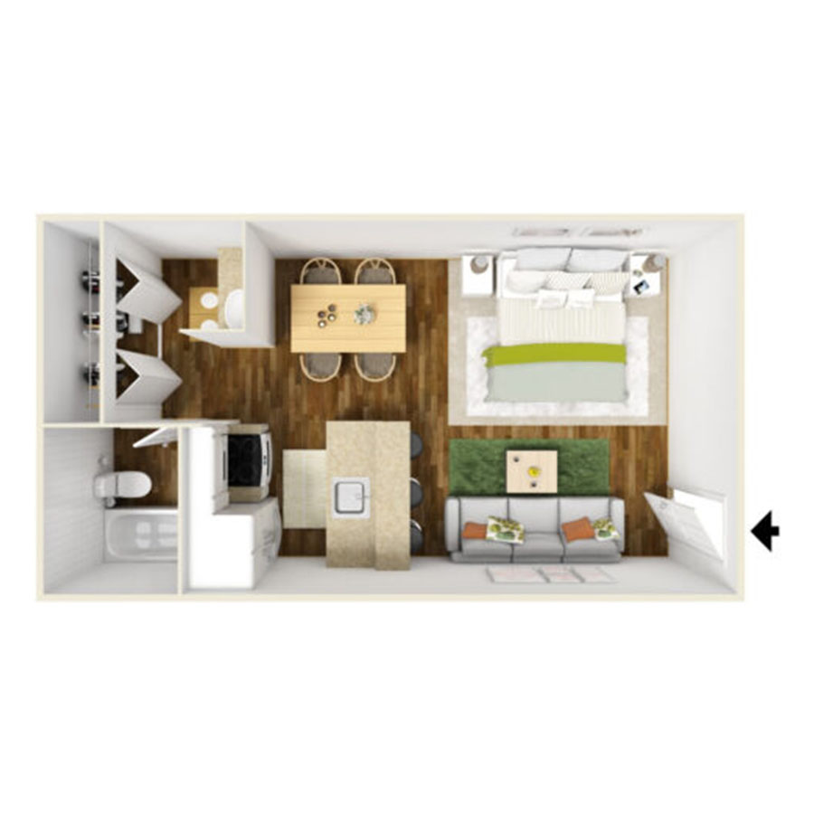 Bay floor plan
