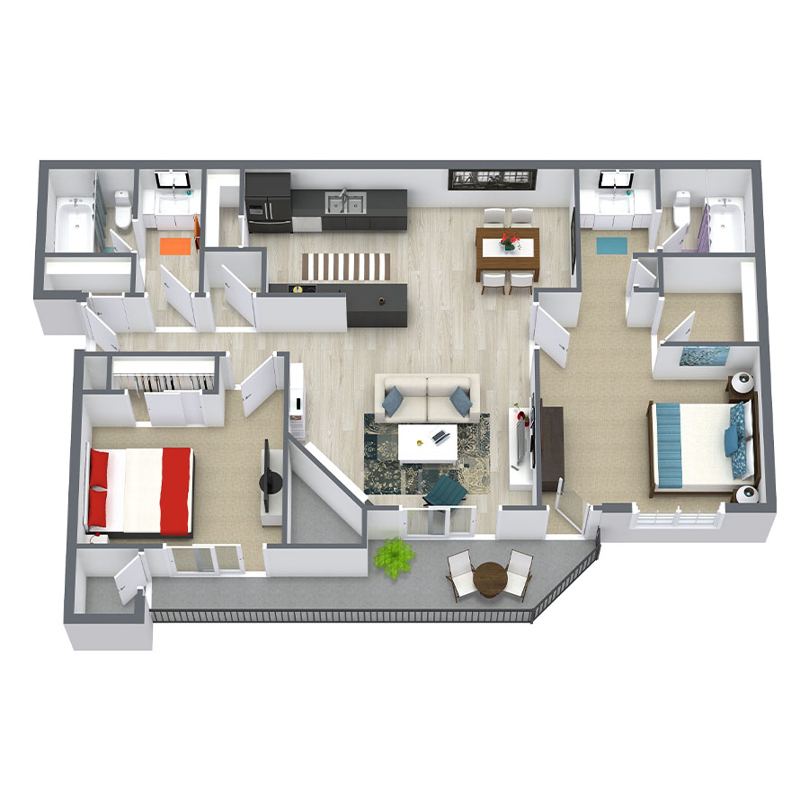 Vintage floor plan