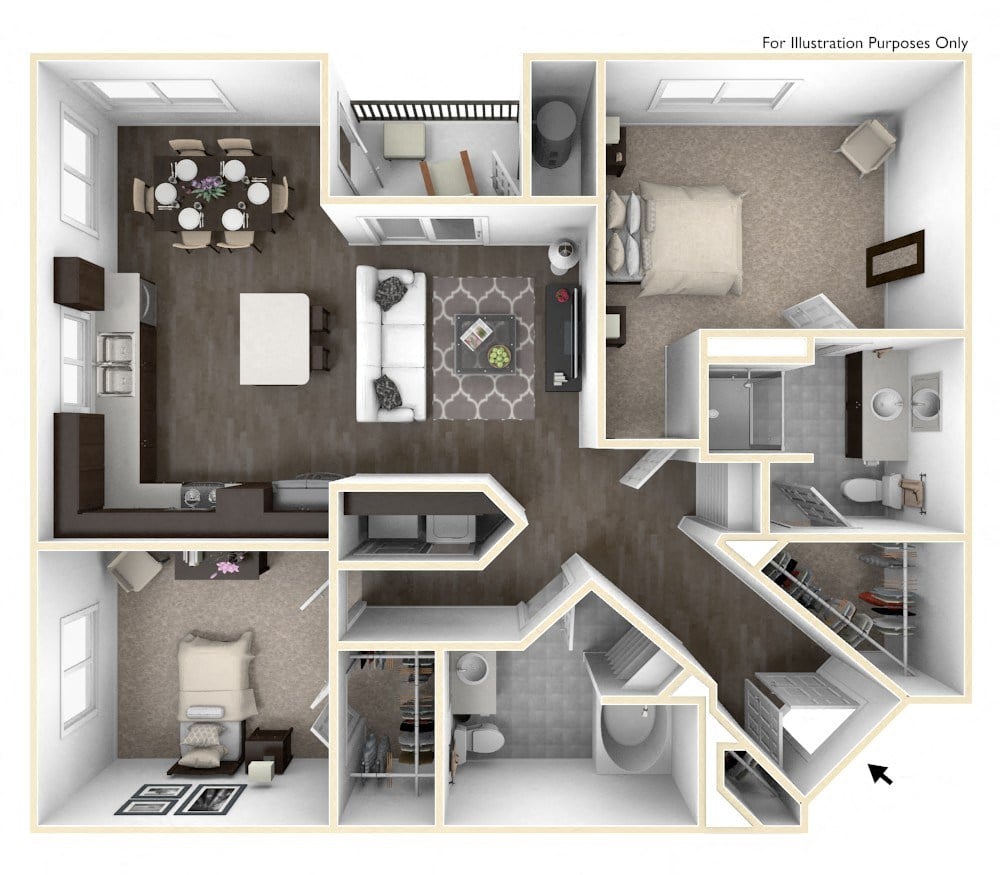 B3 2x2 floor plan
