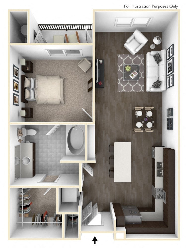 A3 1x1 floor plan