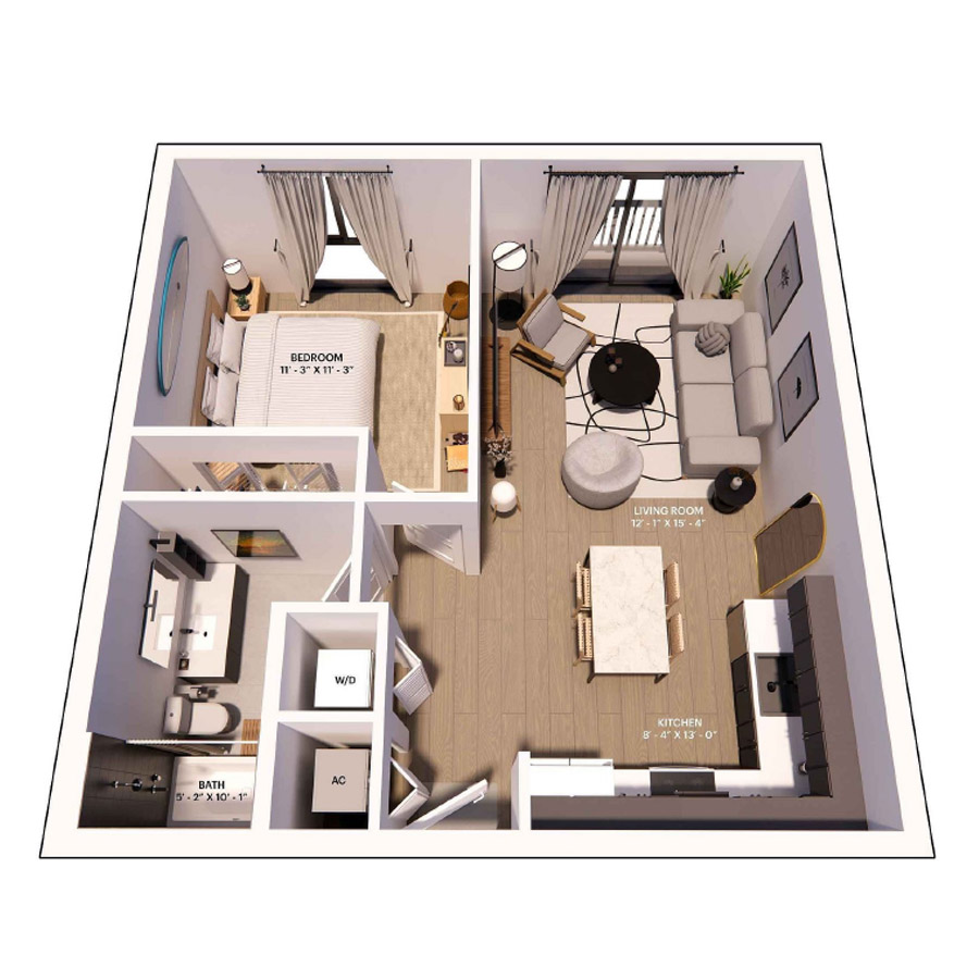 A1 floor plan