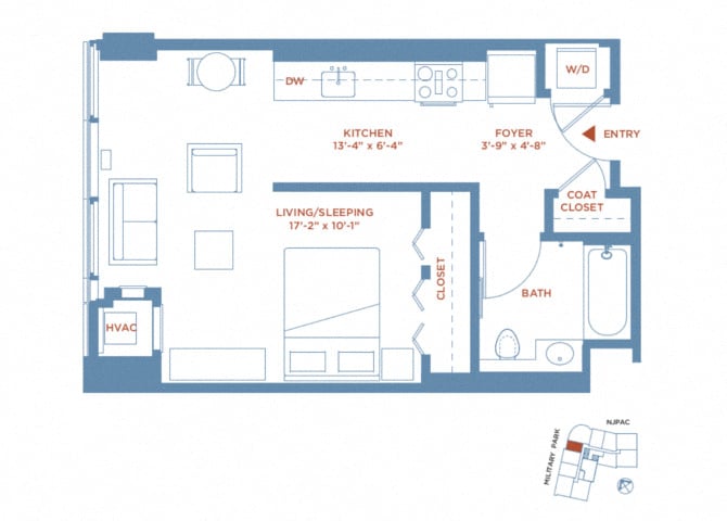 Studio floor plan