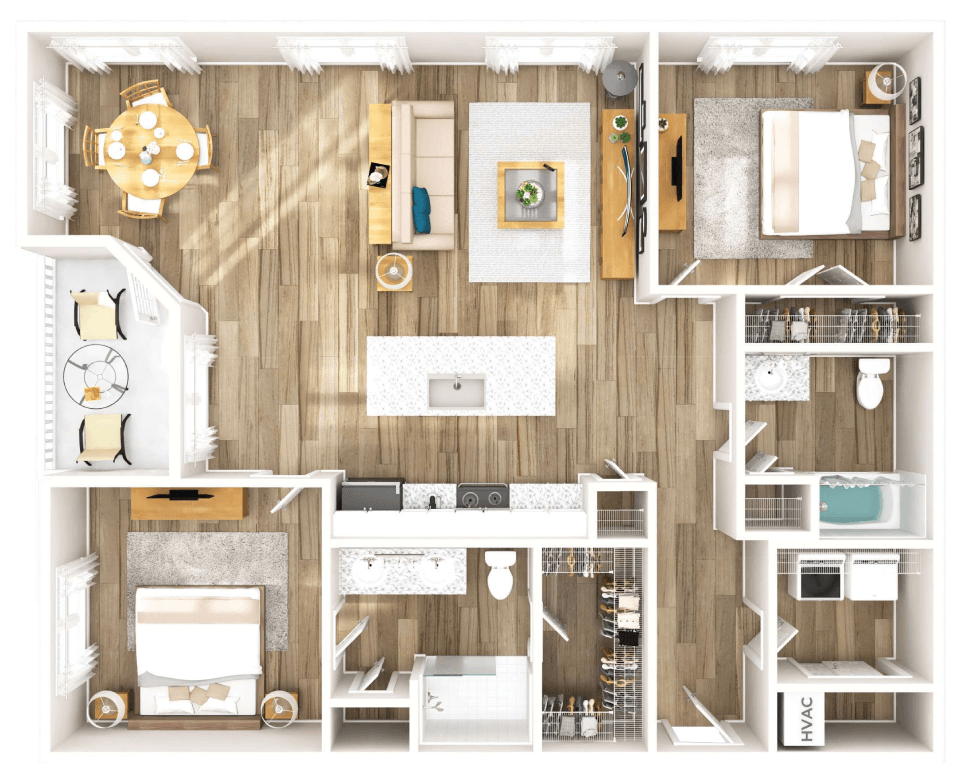 The Horseshoe floor plan