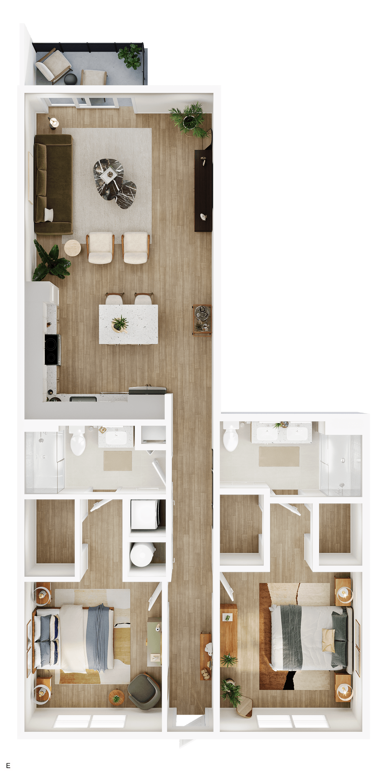 E floor plan