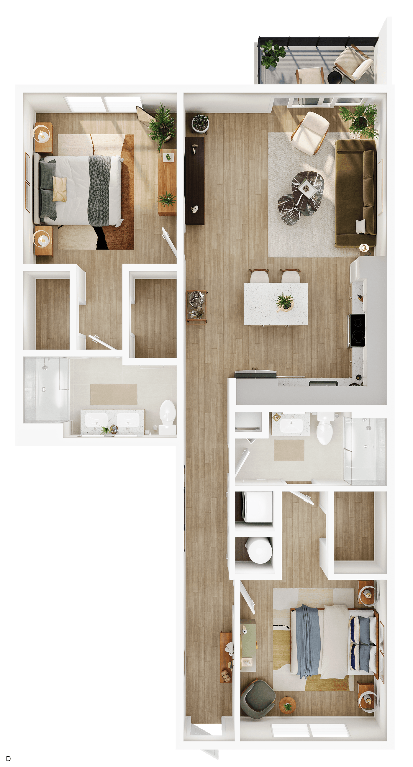 D floor plan