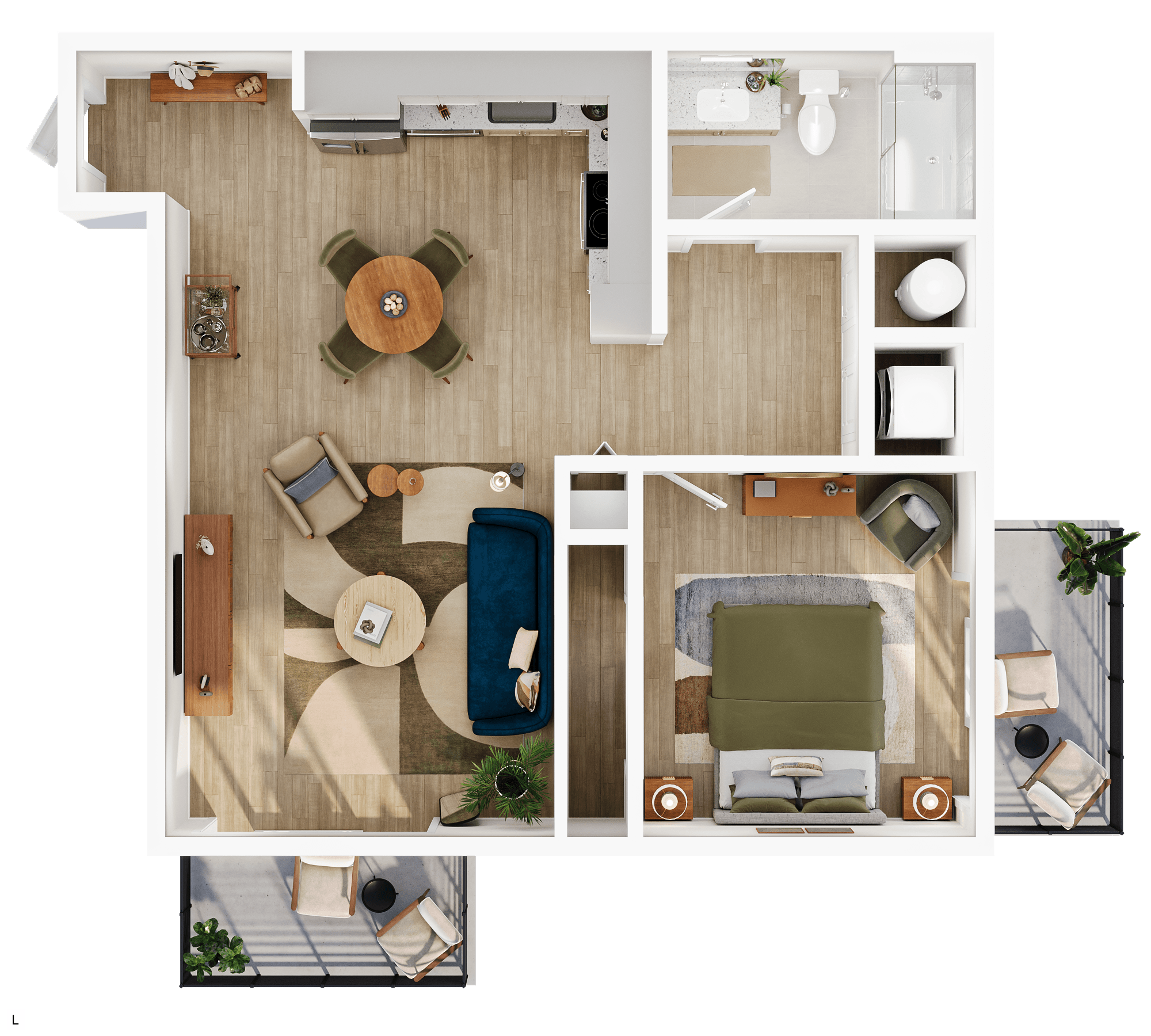 L floor plan