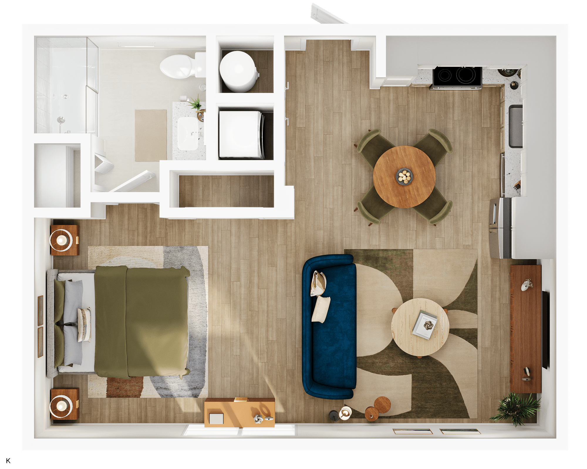 K floor plan