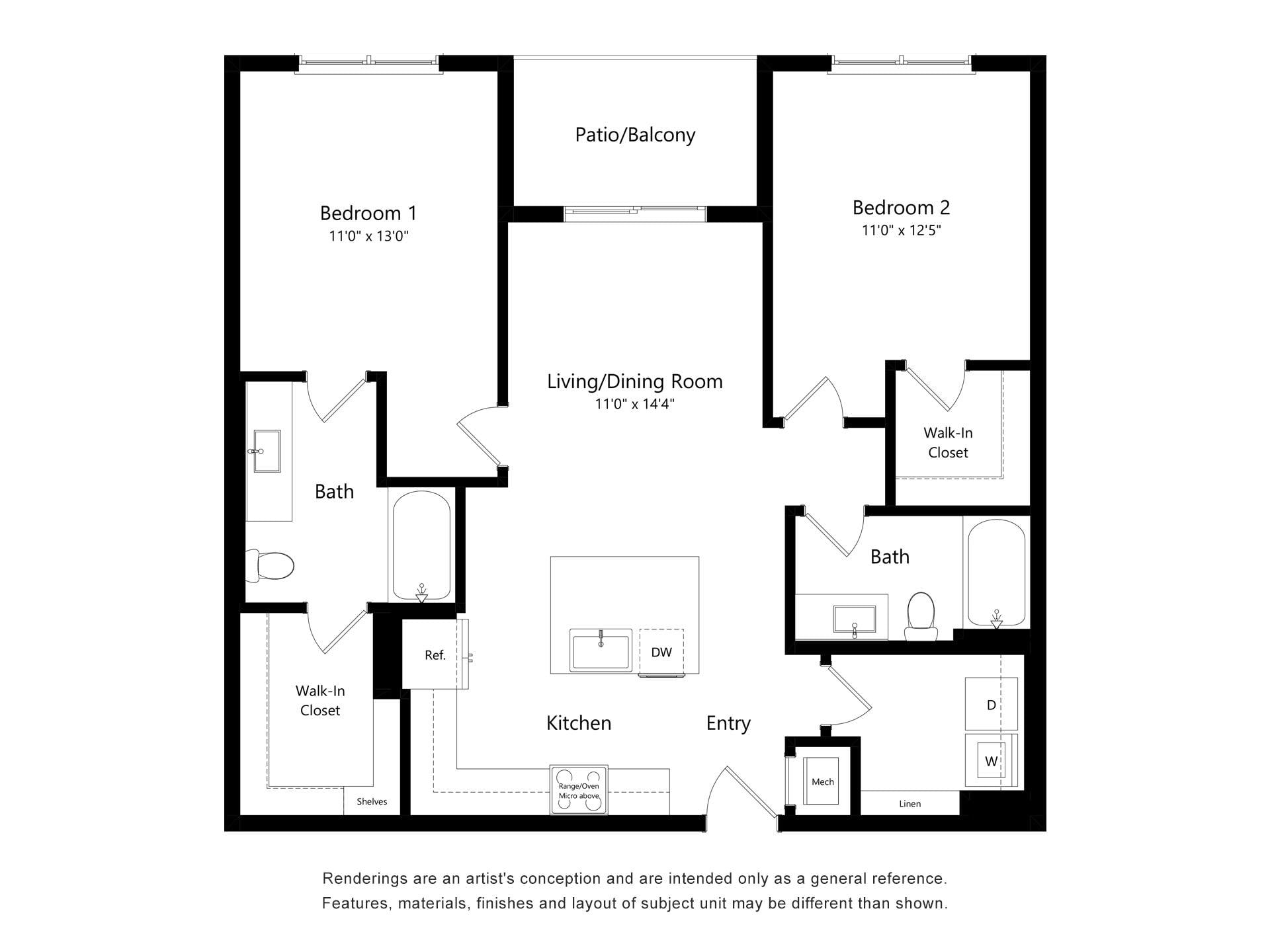 B1.1A floor plan