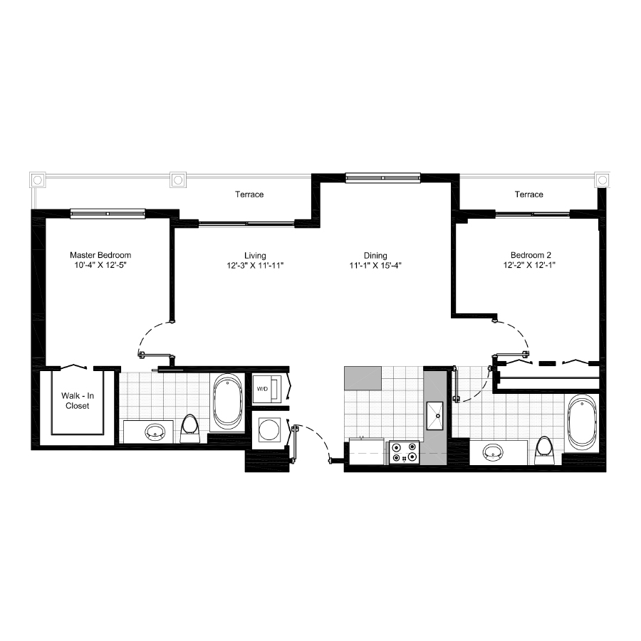 B8-B The Ave Package floor plan