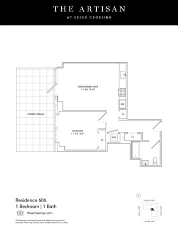 1B1 floor plan
