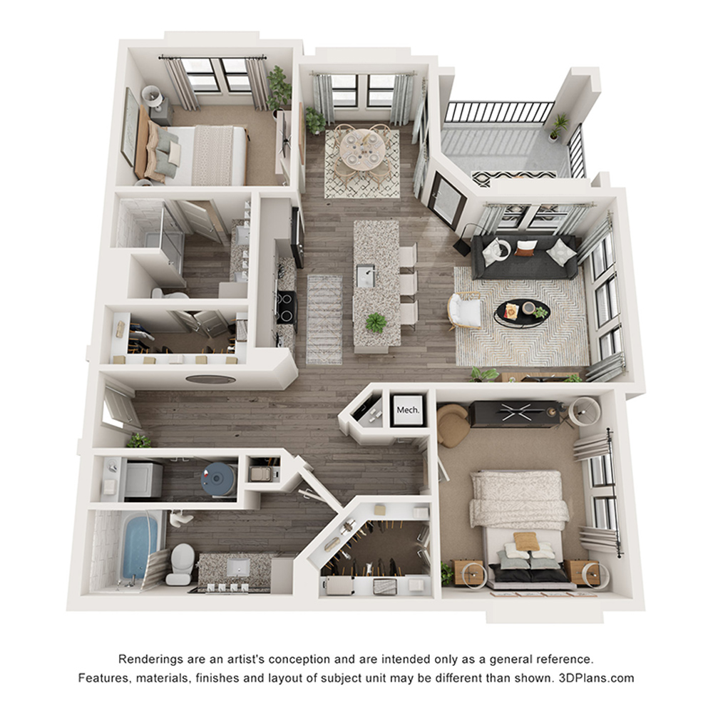 B2A floor plan