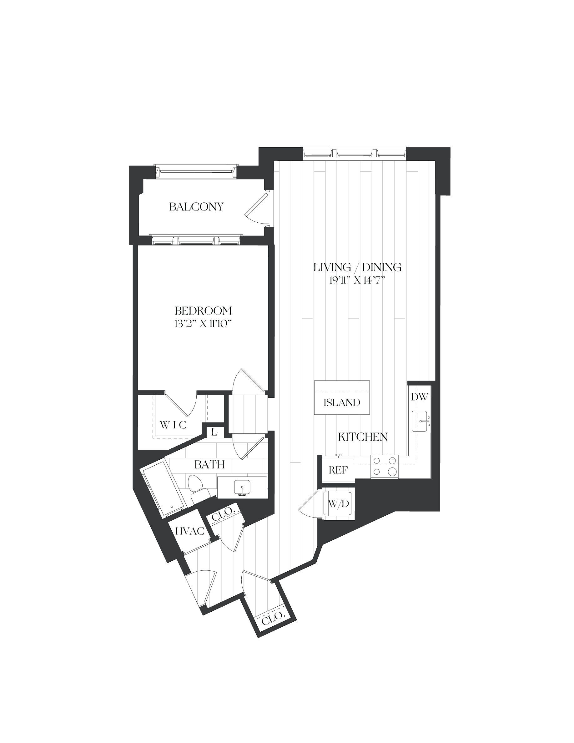 1 Bed/1 Bath-1B-9-The Barrett floor plan