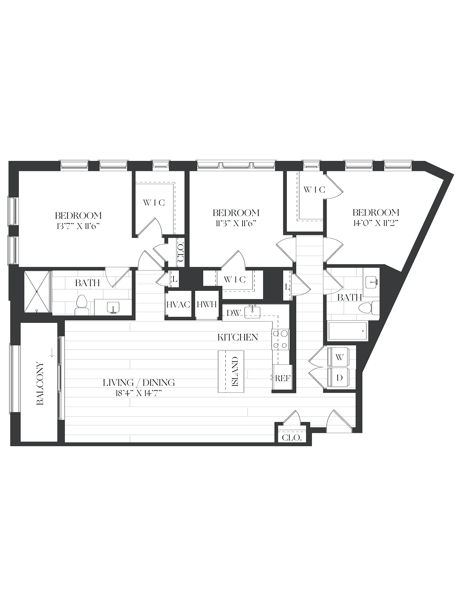 3 Bed/2 Bath-3B-1-The Barrett floor plan