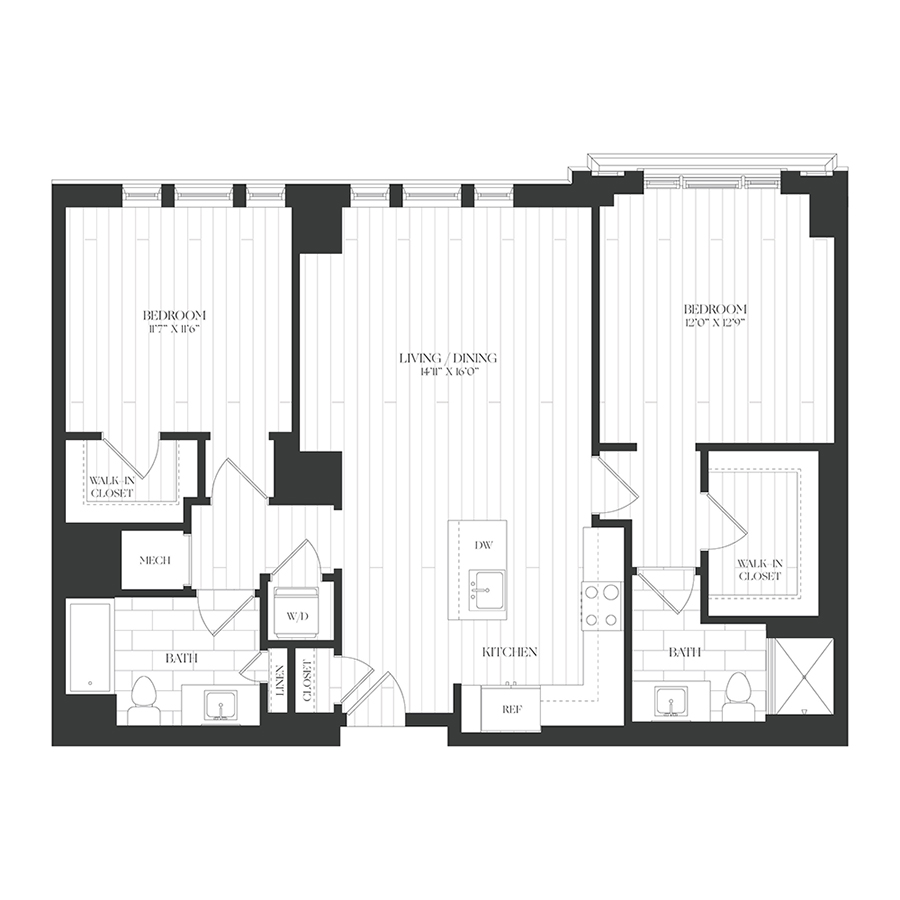 2B-3 floor plan