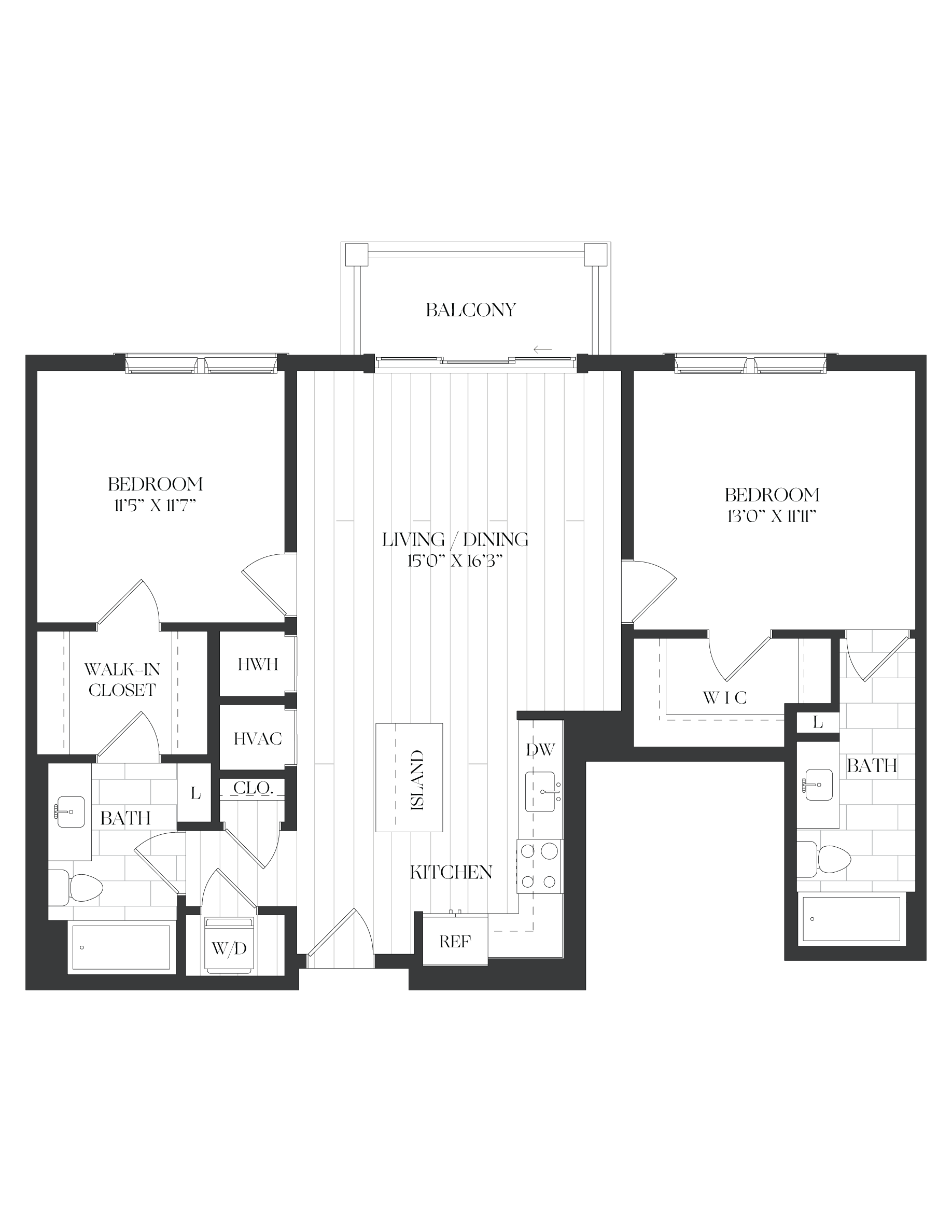 2 Bed/2 Bath-2B-10-The Barrett floor plan