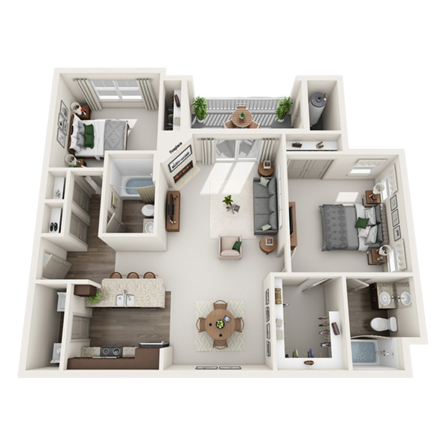C floor plan