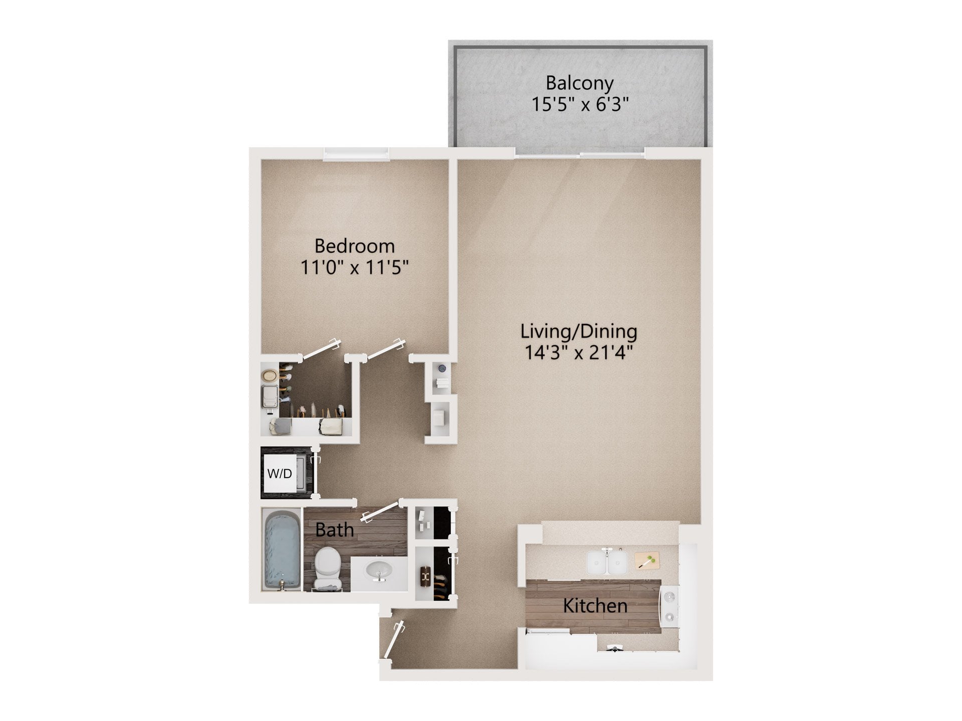 Newport 3 Renovated floor plan