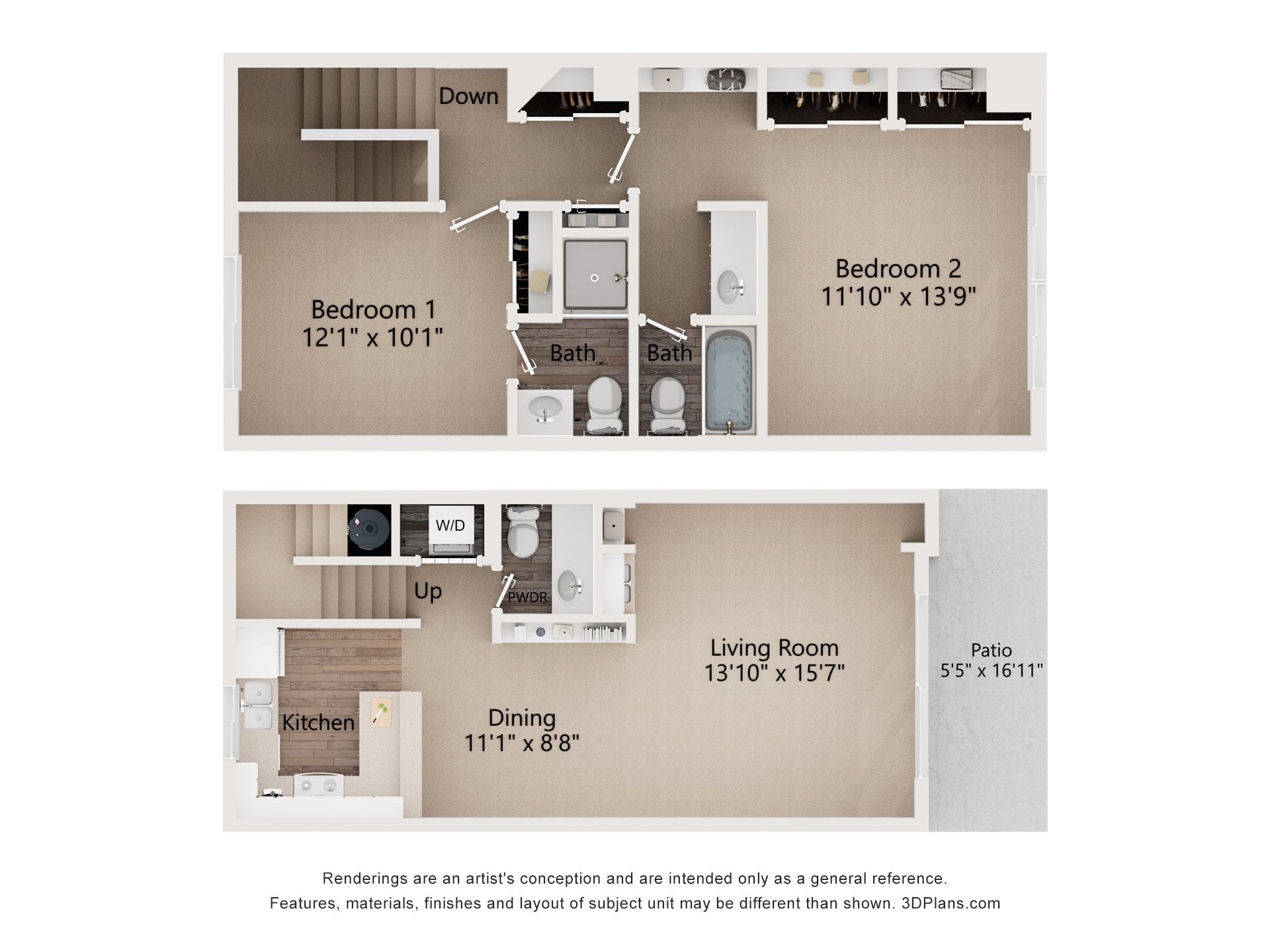 Emerald Bay Renovated floor plan