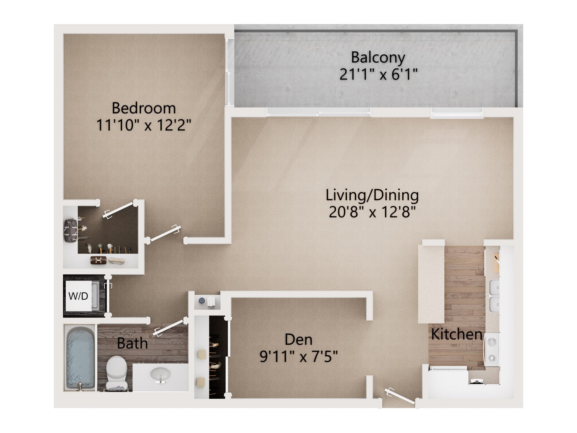 Balboa 1 Renovated floor plan