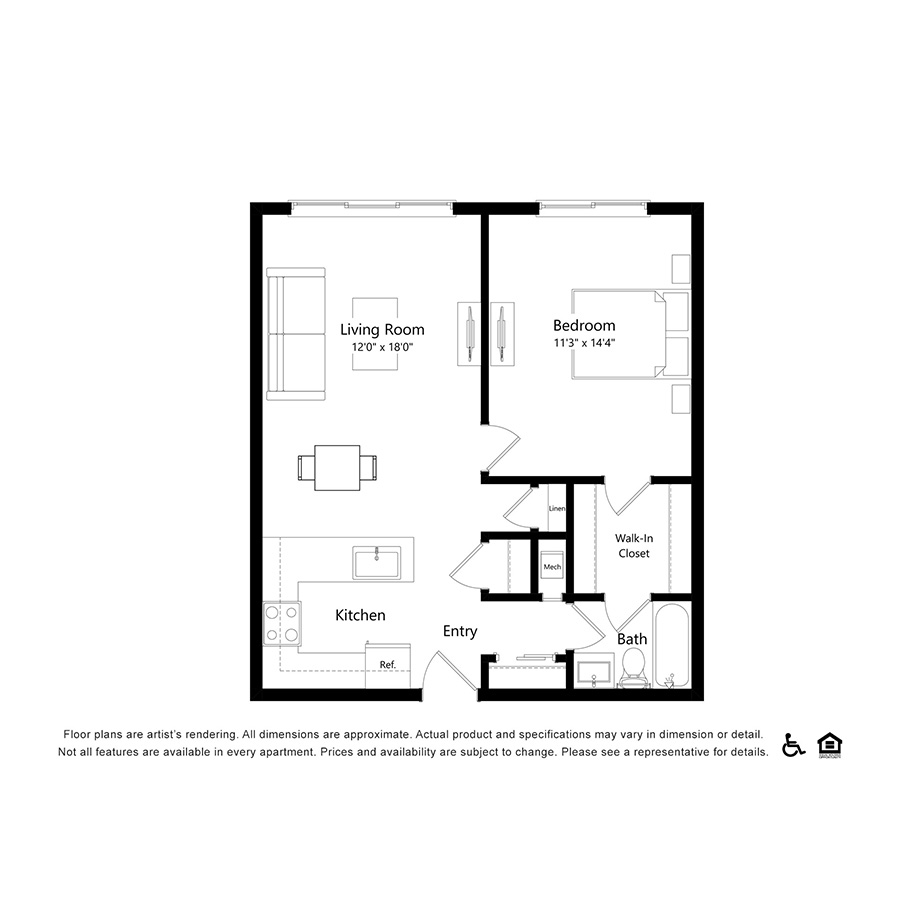 A1-P floor plan