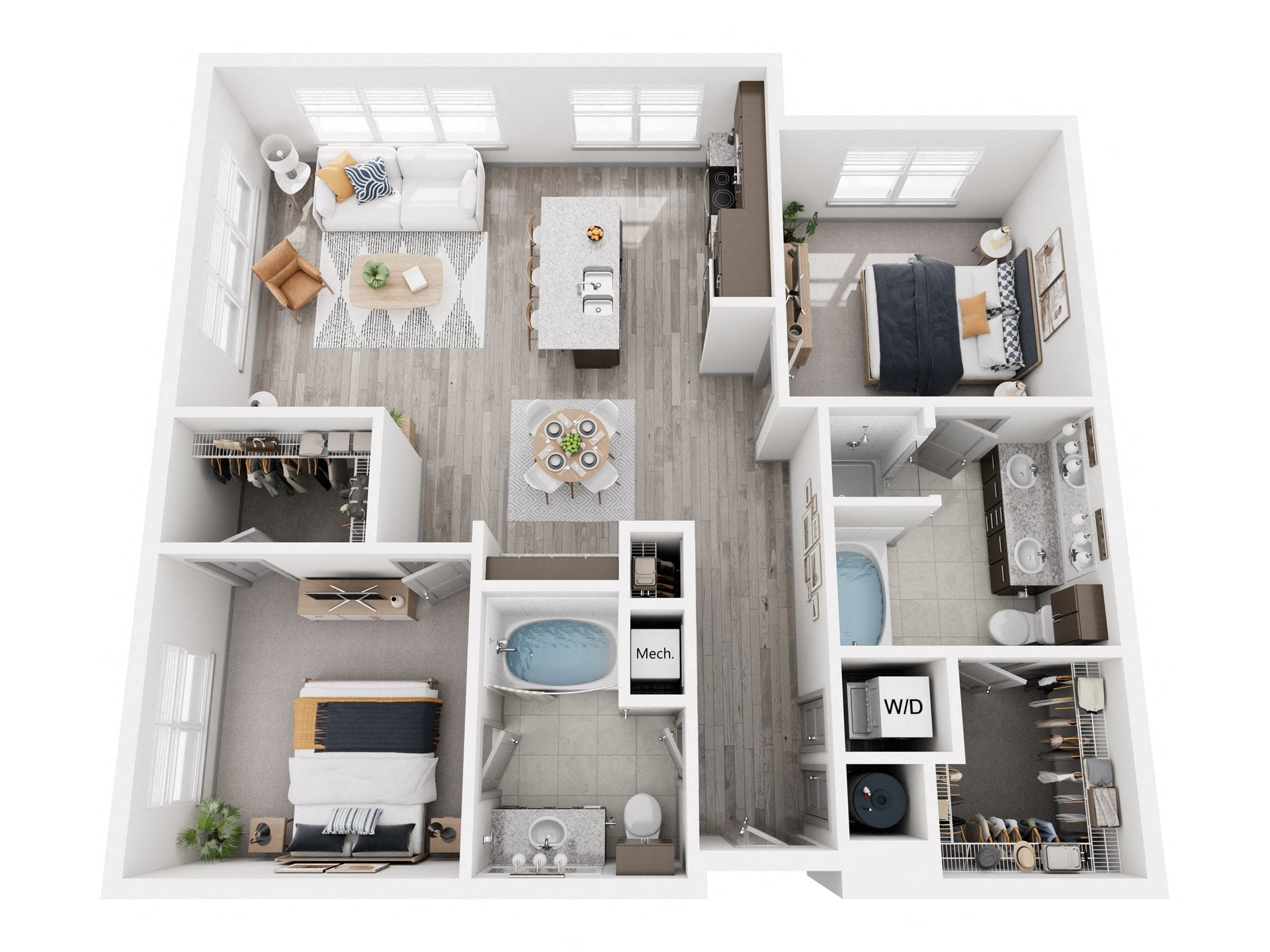 H floor plan
