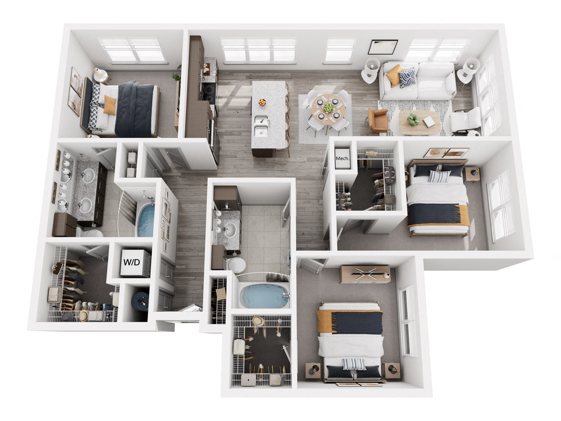N floor plan