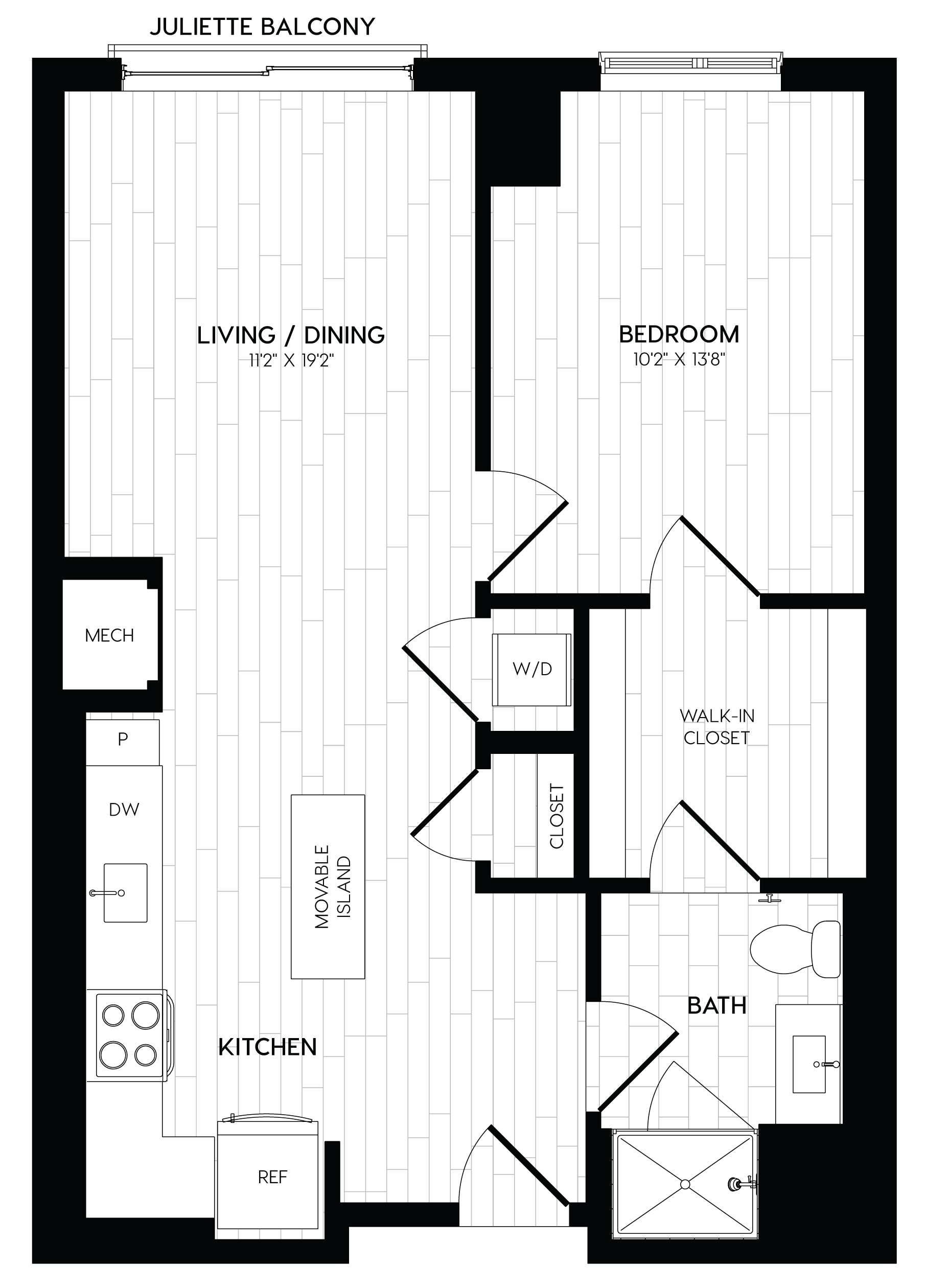 1 Bed/1 Bath-A9 floor plan