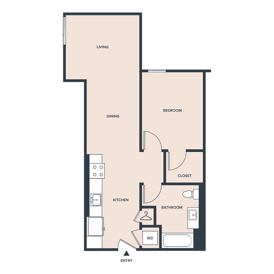 O floor plan