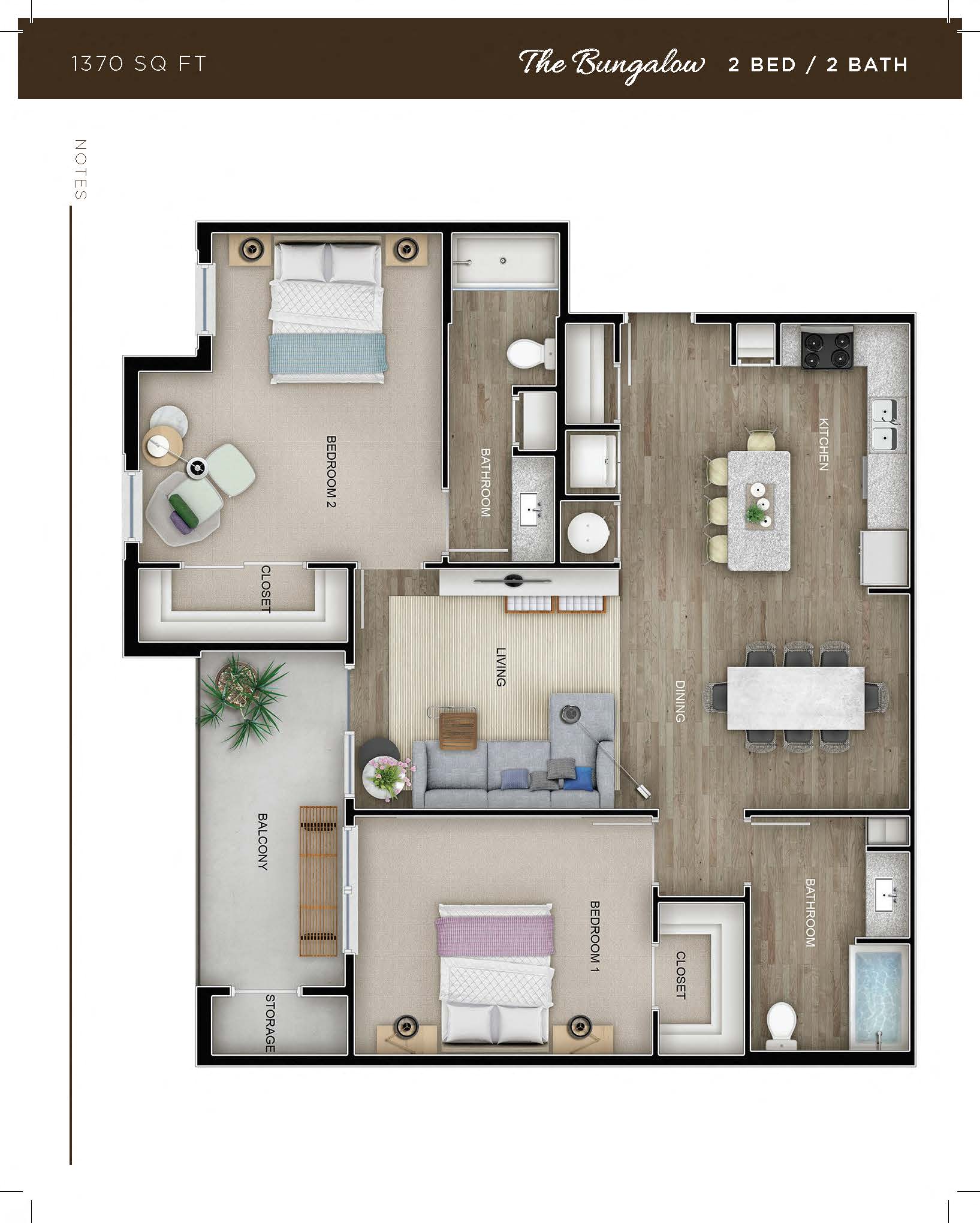 The Bungalow floor plan