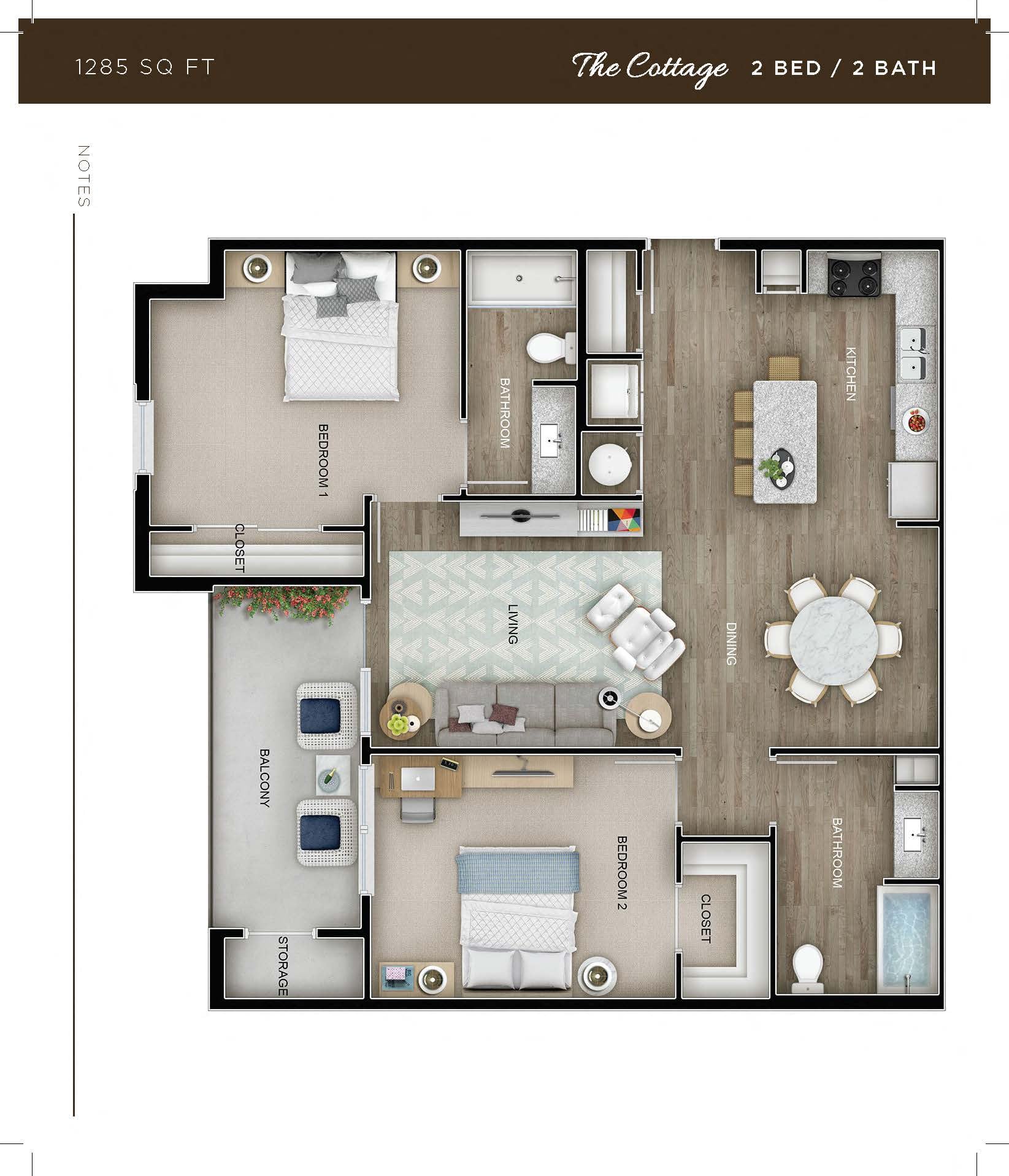 The Cottage floor plan