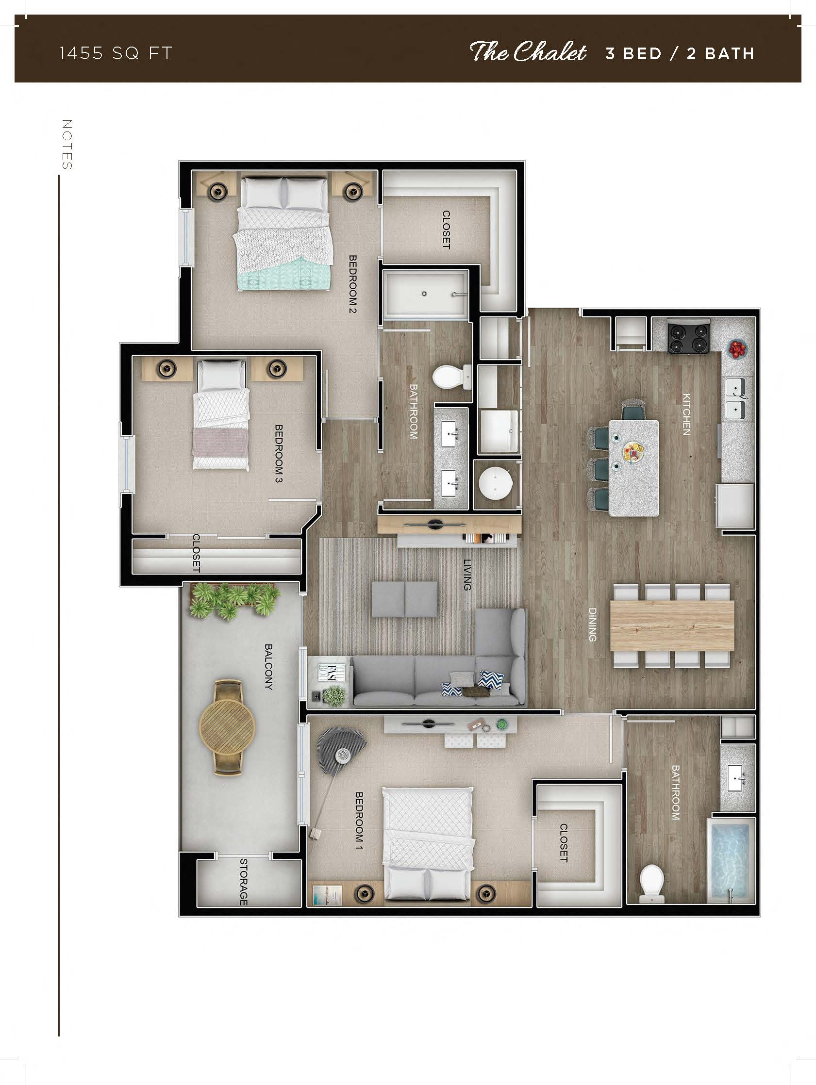 The Chalet floor plan