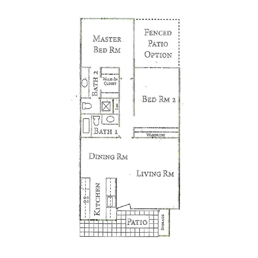 2x2ER T3 floor plan