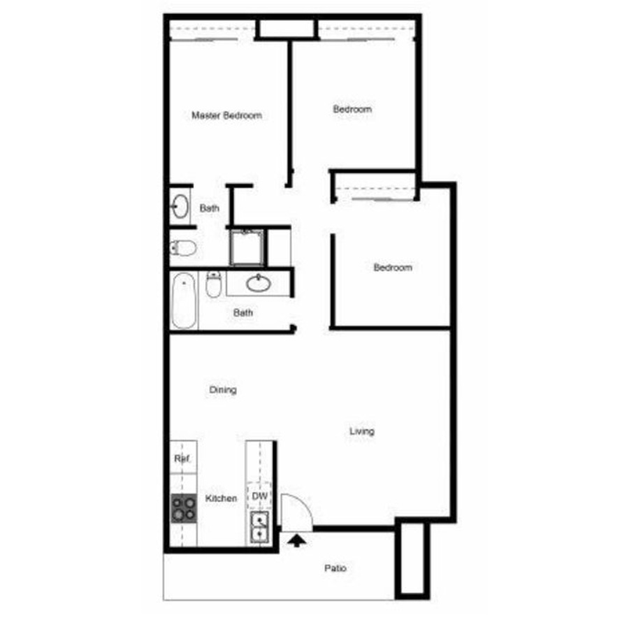 3x2Ap T1 floor plan