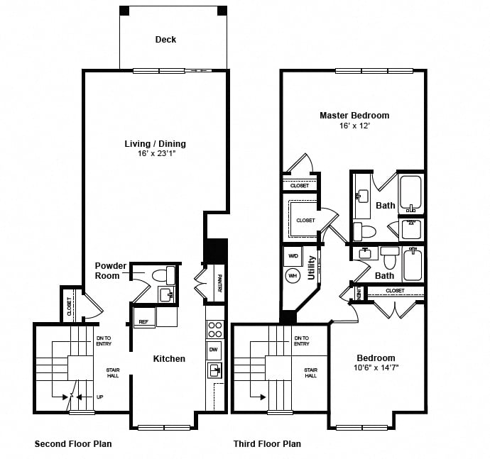 Marietta Townhome floor plan