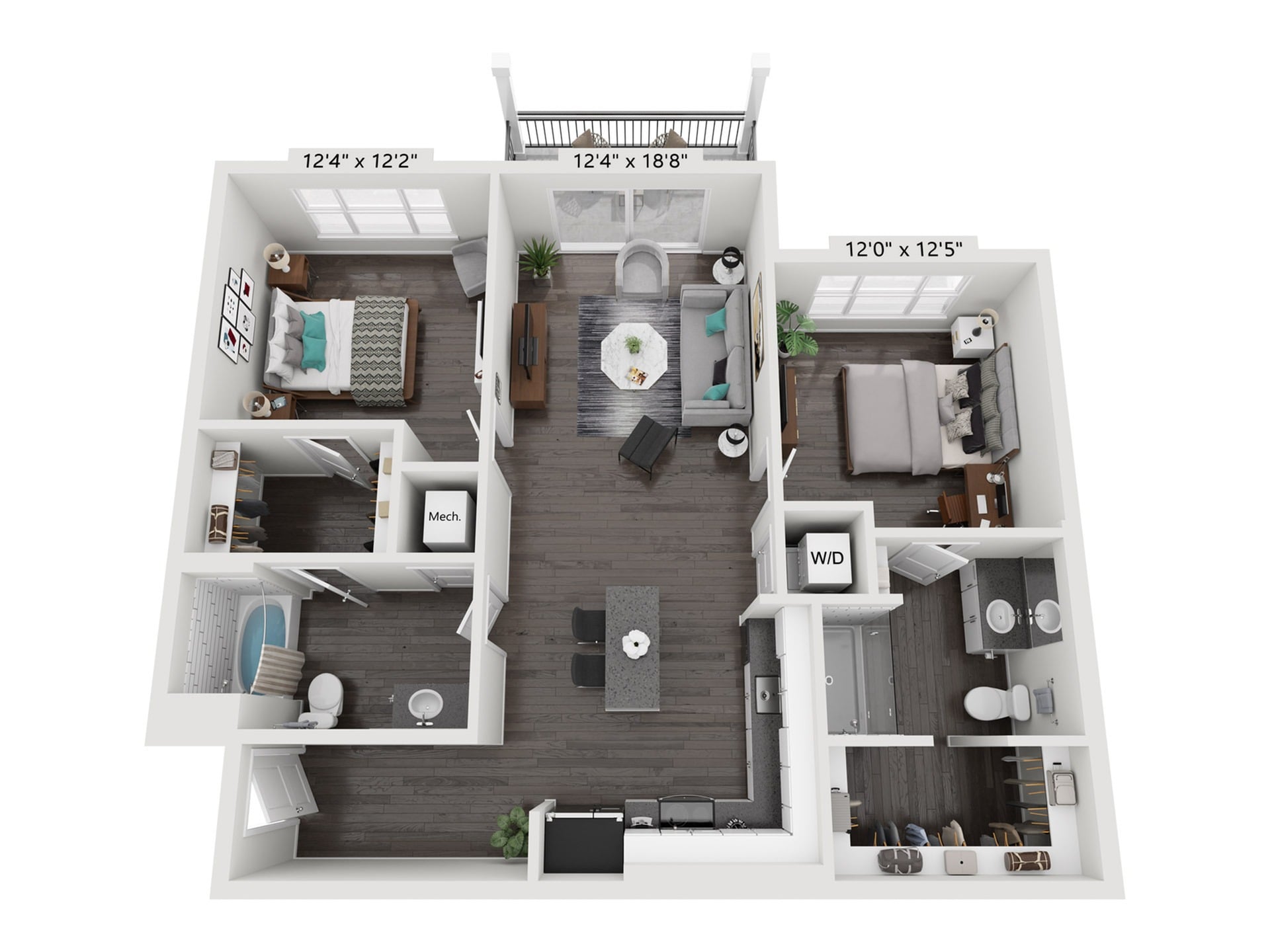 2B floor plan