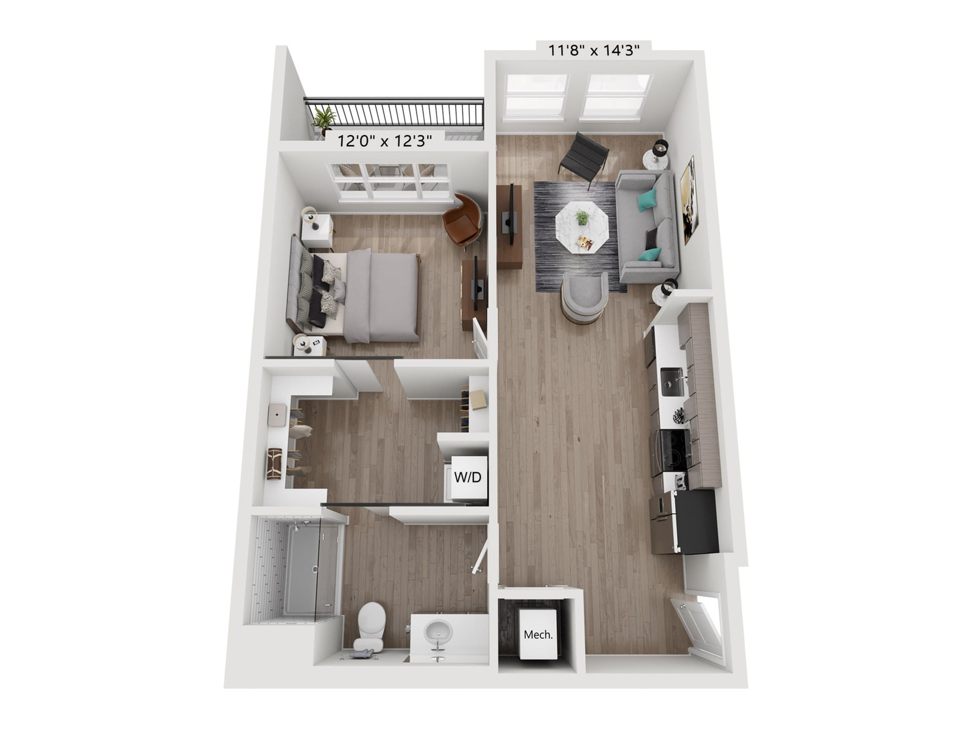 1C floor plan