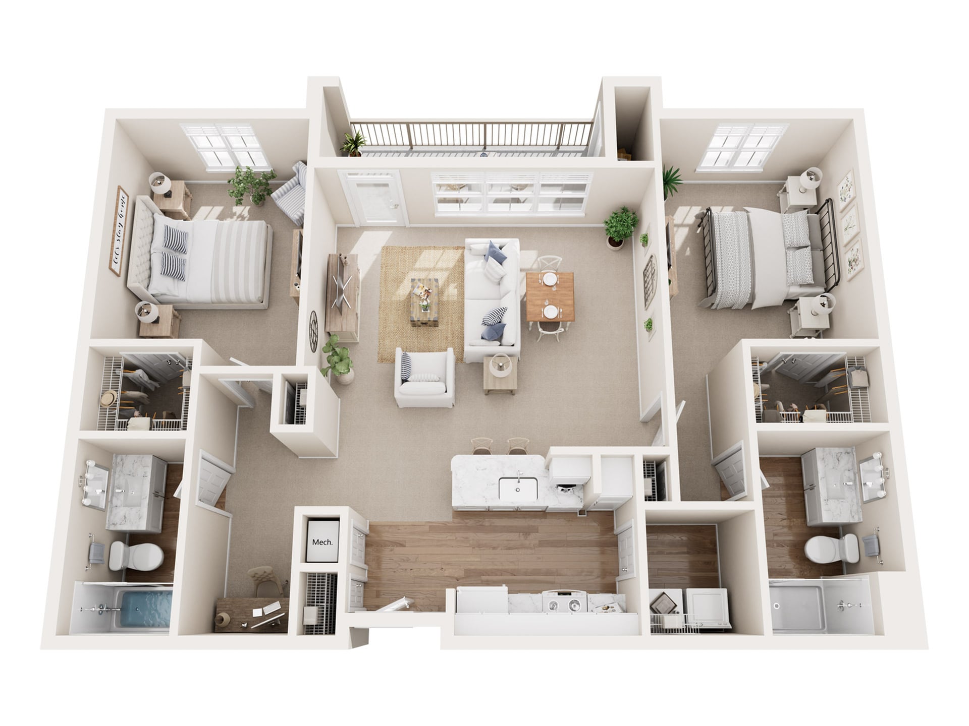 Royal Oaks 1- B2 floor plan