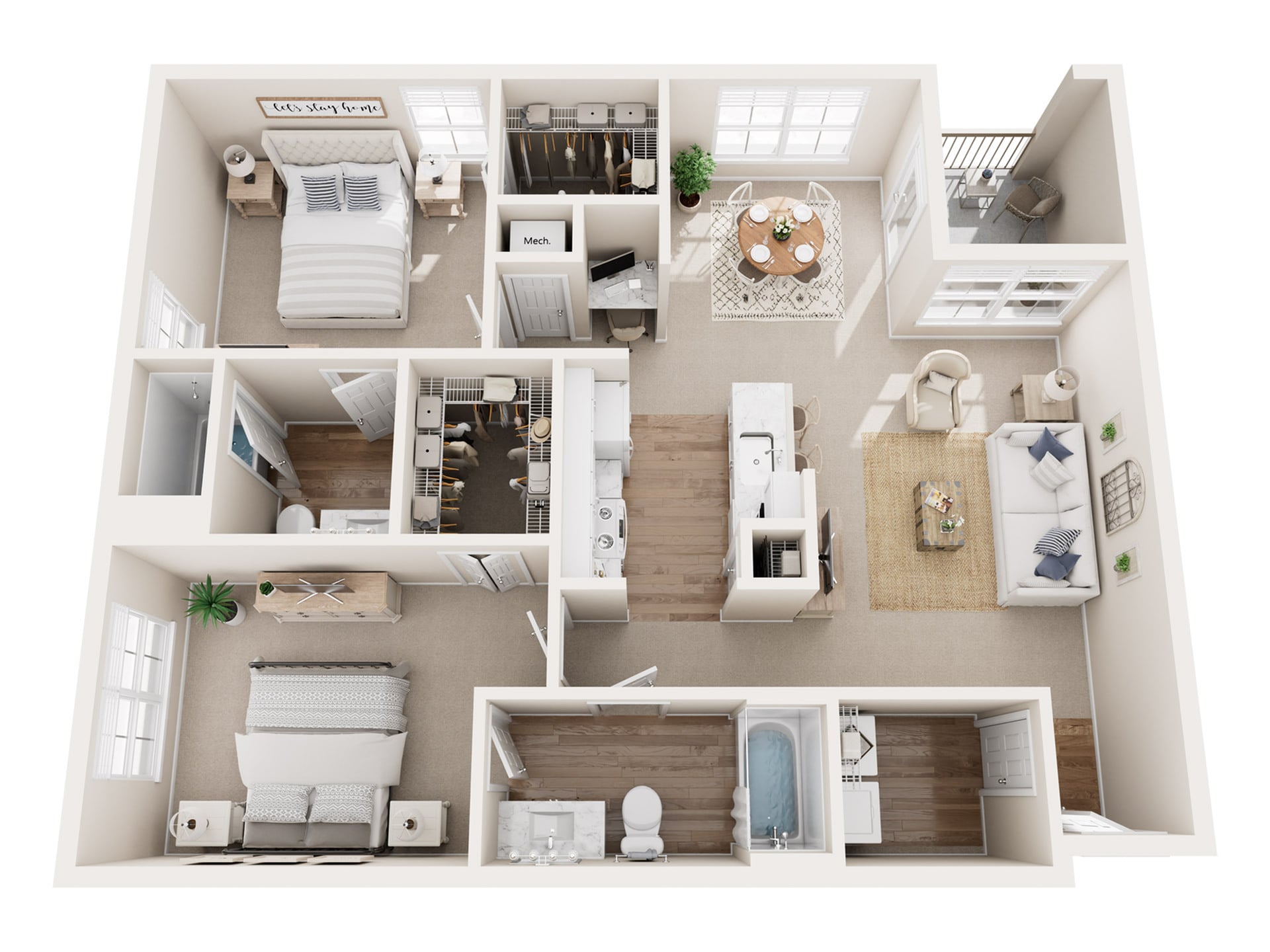 Royal Oaks 1- B1 floor plan