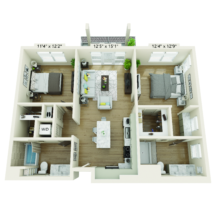 B2A floor plan