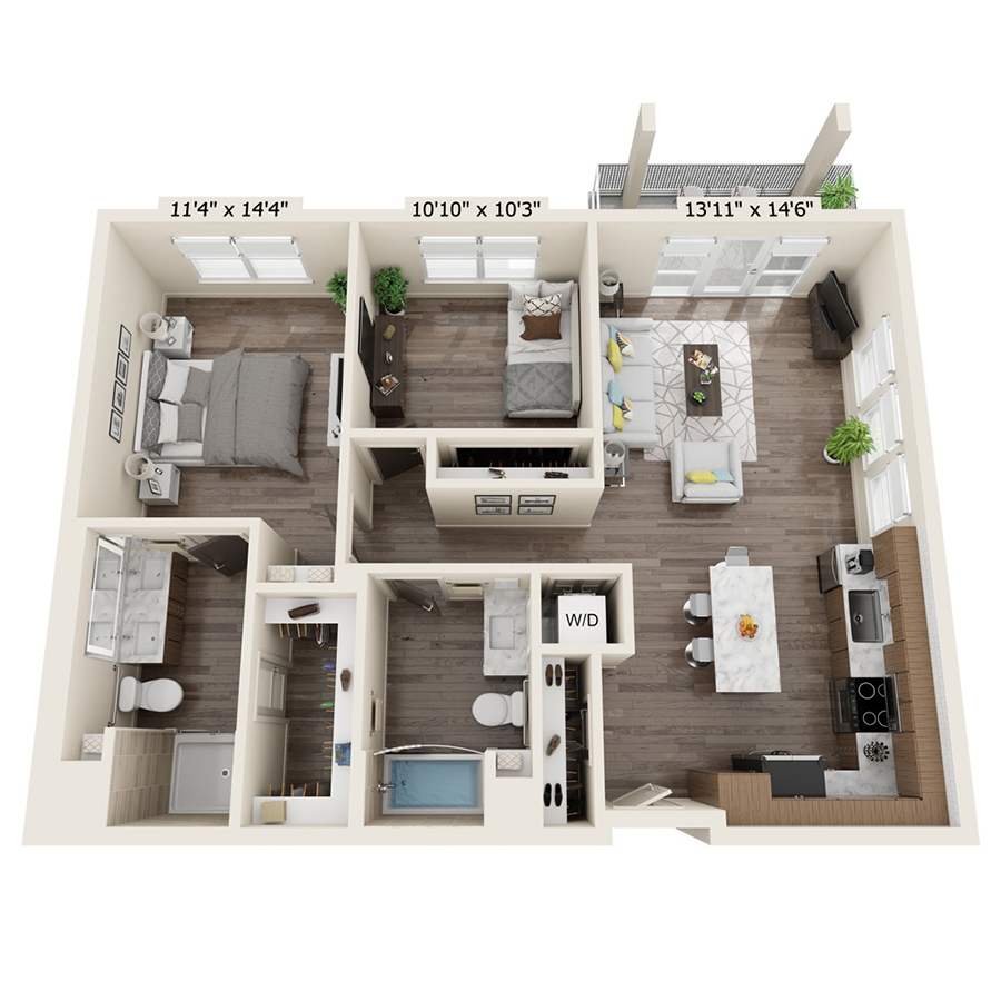 B2B floor plan
