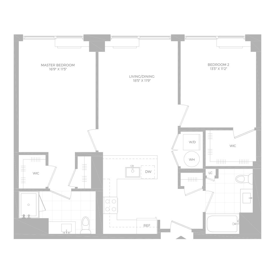 B1 -2x2 floor plan