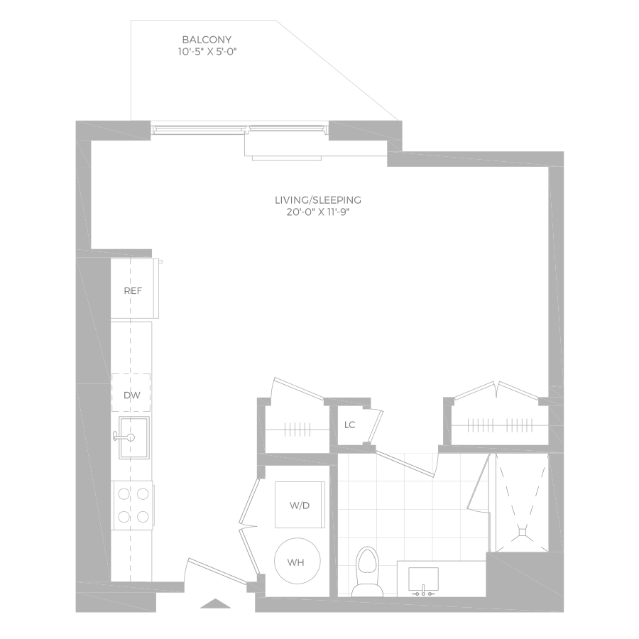 S3 -0x1 floor plan