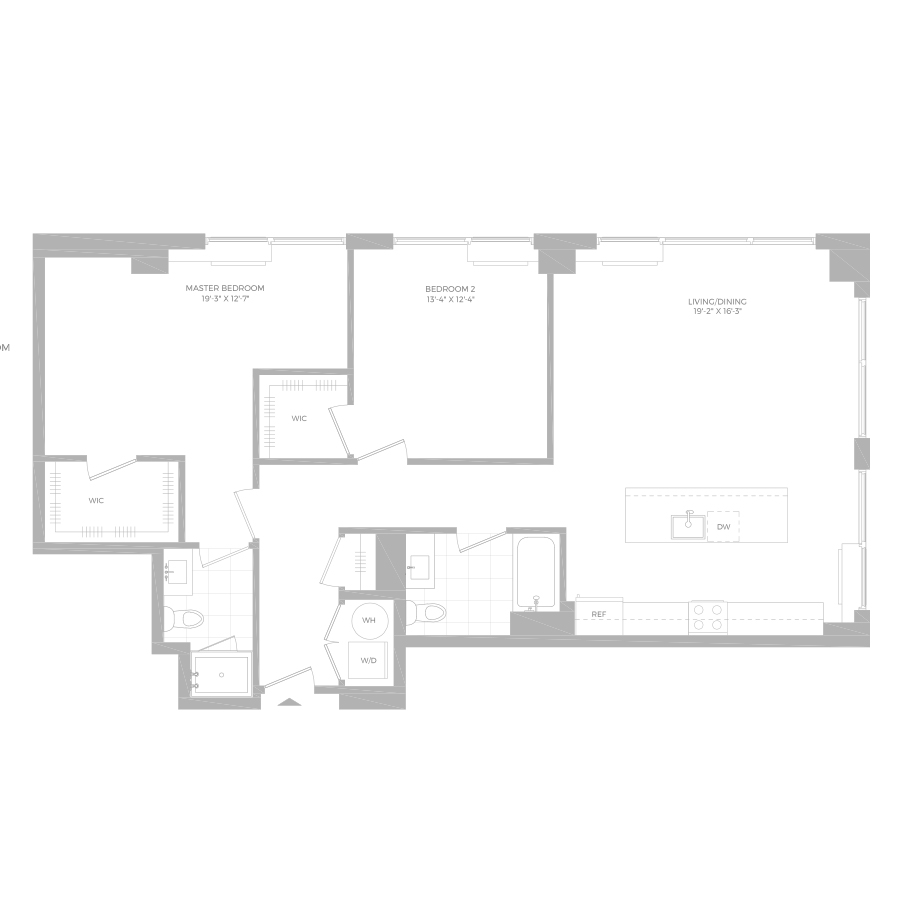 B4 -2x2 floor plan