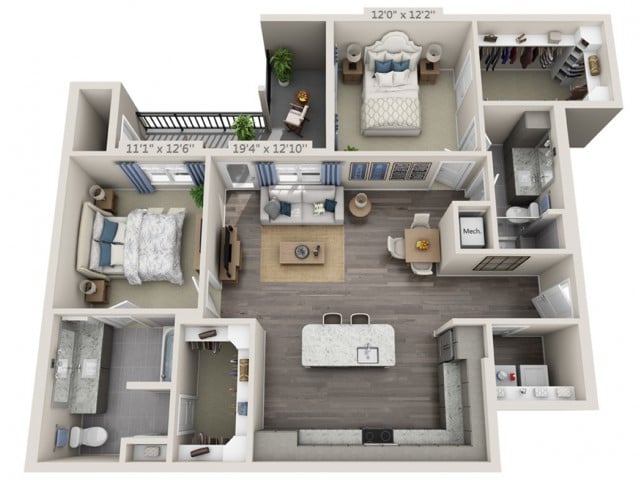 B3A floor plan