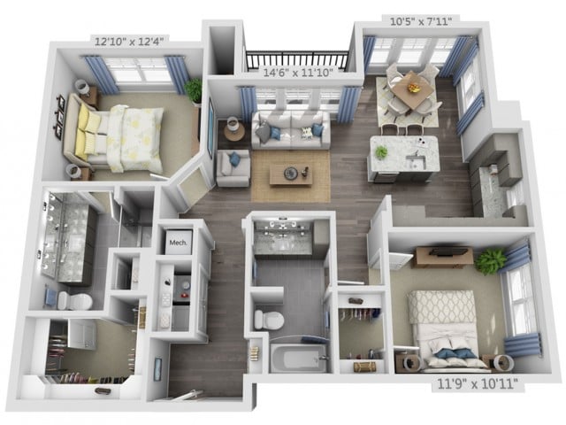 B2 floor plan