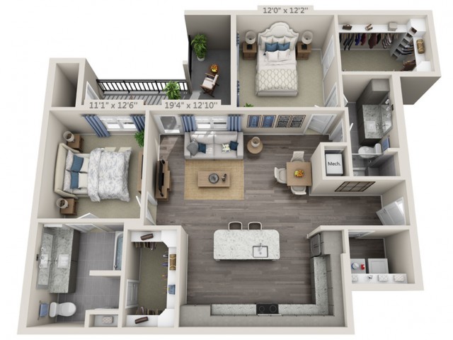 B3A floor plan
