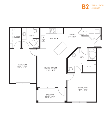 B2 floor plan